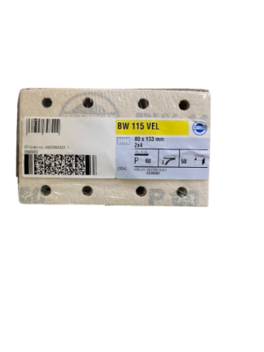 Slibepapir firkant 80x133 mm. BW115