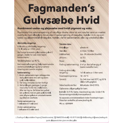Fagmandens Gulvsbe Hvid 2,5 liter