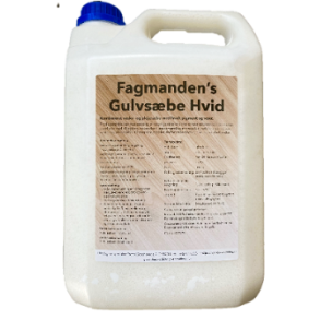 Fagmandens Gulvsbe Hvid 5,0 liter